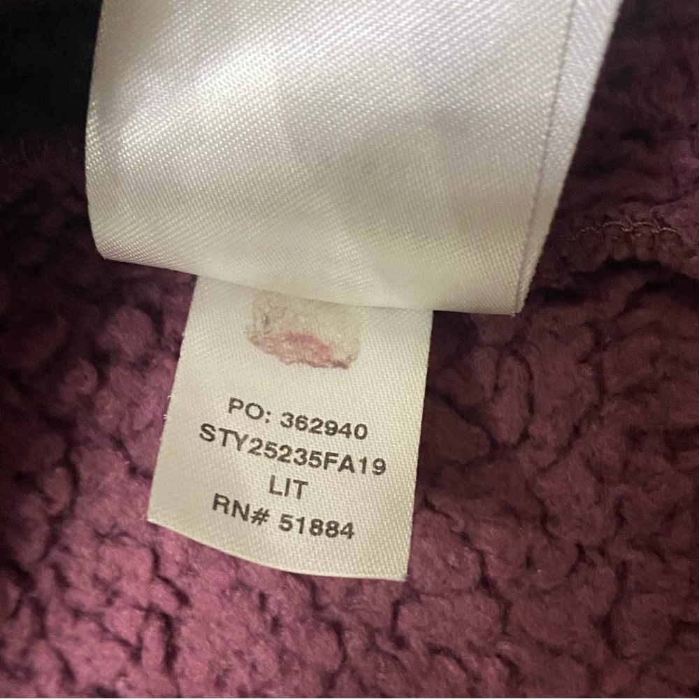 Patagonia Women's Los Gatos 1/4-Zip xs burgundy Style #25235 - Picture 8 of 12